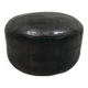 Pouf en cuir patchwork marron De Sede des années 1970
