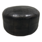 De Sede brown patchwork leather pouf 1970’s