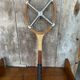 Old Tennis Racket LA HUTTE Imperial Wood + Zephyr Metal Protection #B766