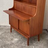Danish library and its teak secretary 1960 by Johannes Sorth