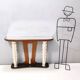 Wooden Console Table with a Mirrored Top Osvaldo Borsani style , Italy