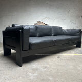 Bastiano Sofa by Tobia Scarpa for Knoll – Black Leather