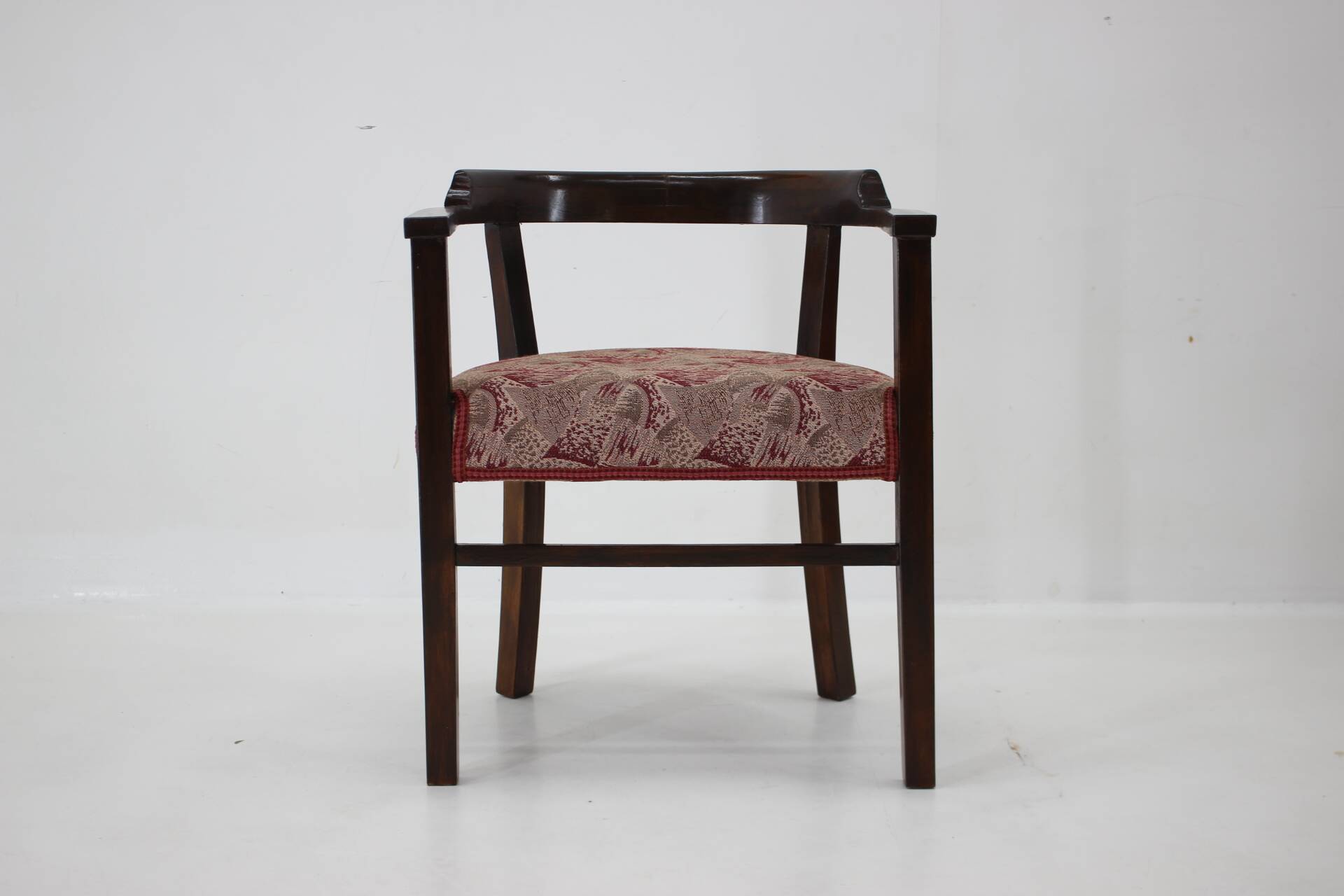 1940s Beech Bentwood Armchair, Czechoslovakia