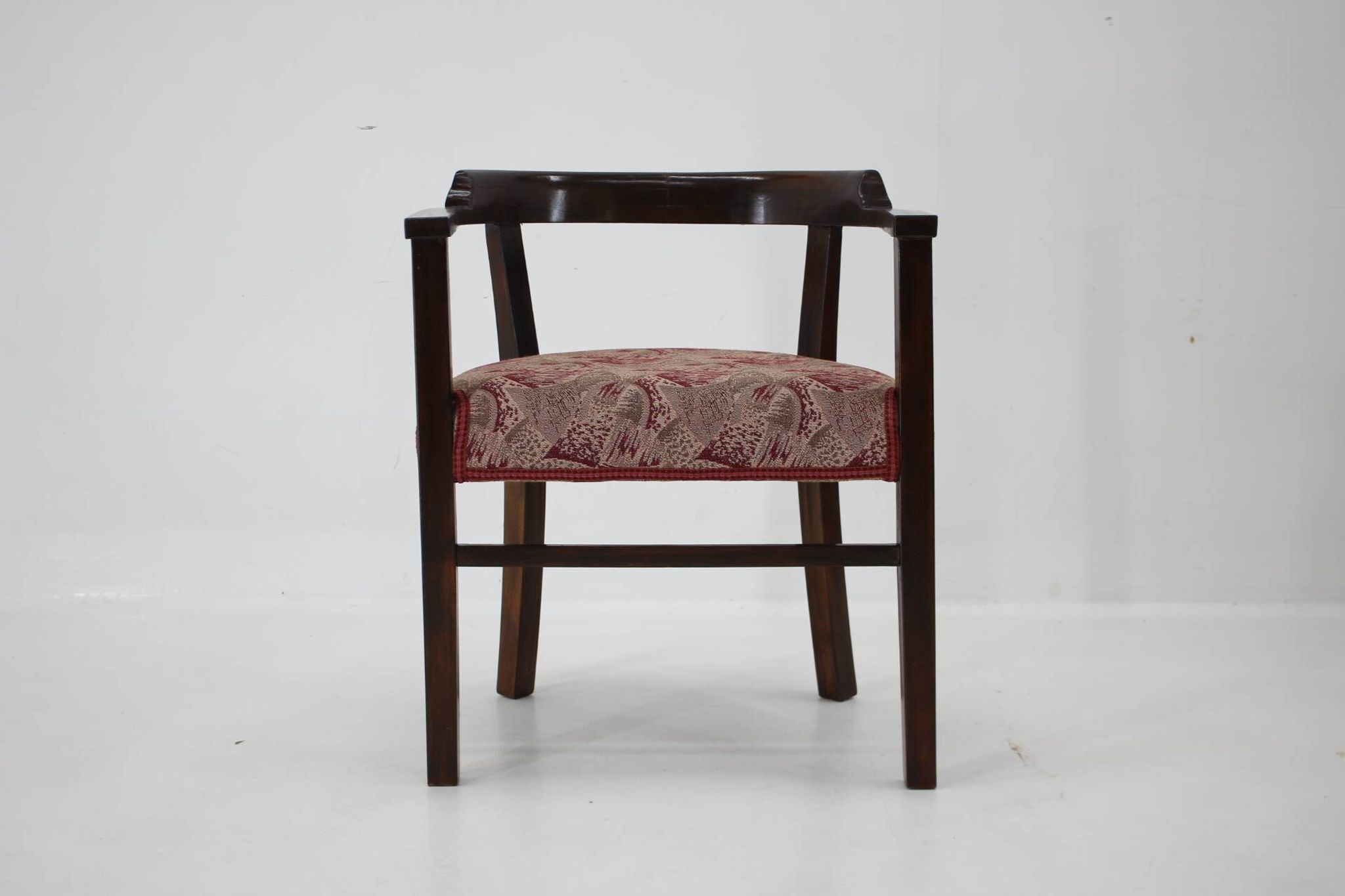 1940s Beech Bentwood Armchair, Czechoslovakia
