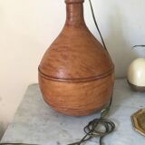 Vintage leather lamp 40 cm