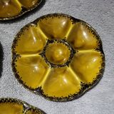 Authentic old vintage oyster set signed Gien France