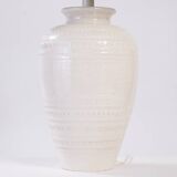 Lampe de table en céramique italienne Bitossi noir blanc grande