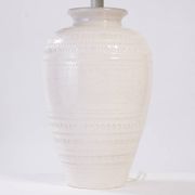 Lampe de table en céramique italienne Bitossi noir blanc grande
