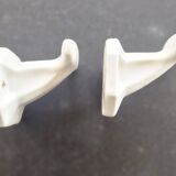Pair of porcelain hooks