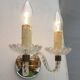 Applique 2 bras verre Murano vintage 1950