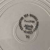 Flat plates Digoin tulips