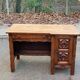 Spanish desk from the 19th century in solid wood 120x65cm