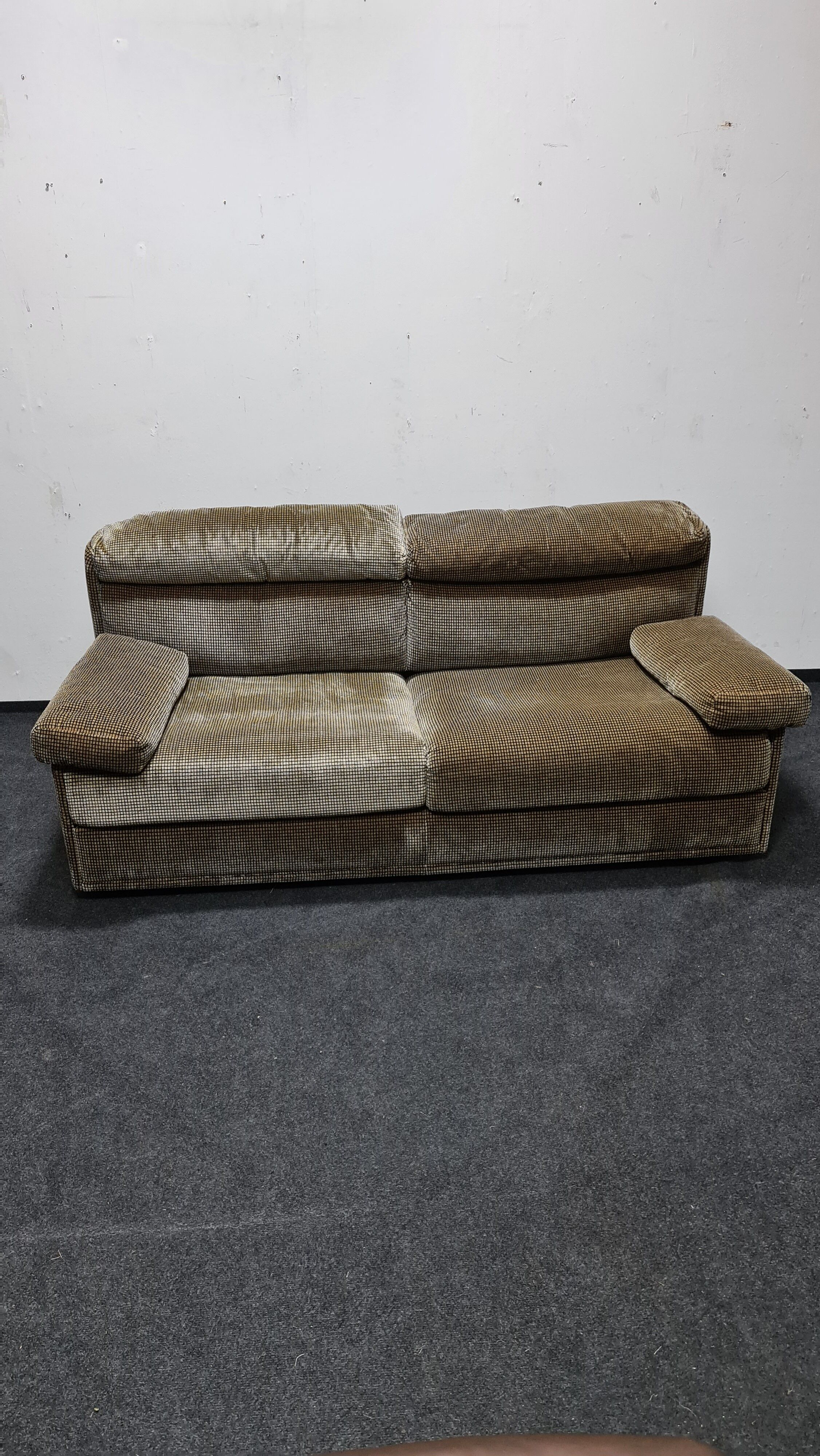 Canapé biplace vintage par Edgar Reutter pour Kill International modèle Delta