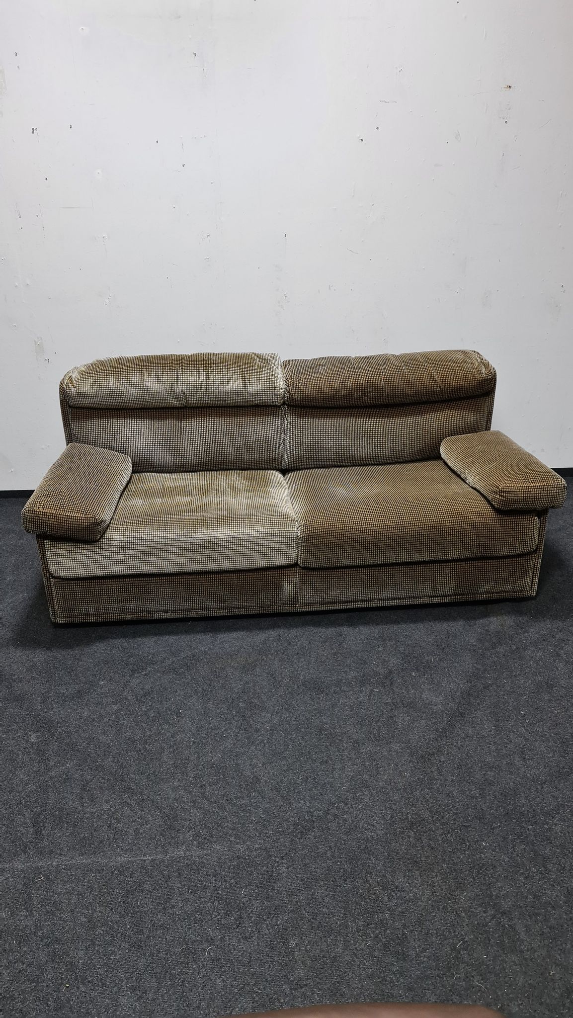 Canapé biplace vintage par Edgar Reutter pour Kill International modèle Delta