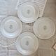 4 vintage Italian blue and white porcelain Nueva Fontebasso dinner plates