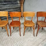 Old French cafe chairs set of 4 pcs