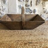 Renovated wooden grape harvest basket