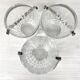 Vintage crystal ice cube buckets