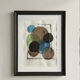 Original contemporary abstract painting, framed (55x45cm)