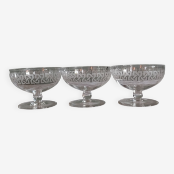 Baccarat crystal champagne glass 20/30s