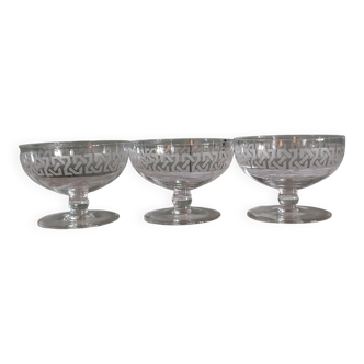 Baccarat crystal champagne glass 20/30s