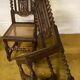 Duo de chaises bois sculpté
