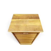 Oak tambour archive cabinet S.M.V. Silkeborg, Denmark 1920s–30s