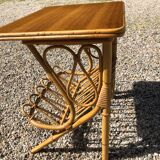Vintage rattan bedside