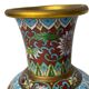 Chine, vase en cloisonné chrysanthèmes début XXème