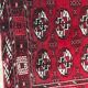 Tapis vintage turkmen afghan Boukhara 102X130