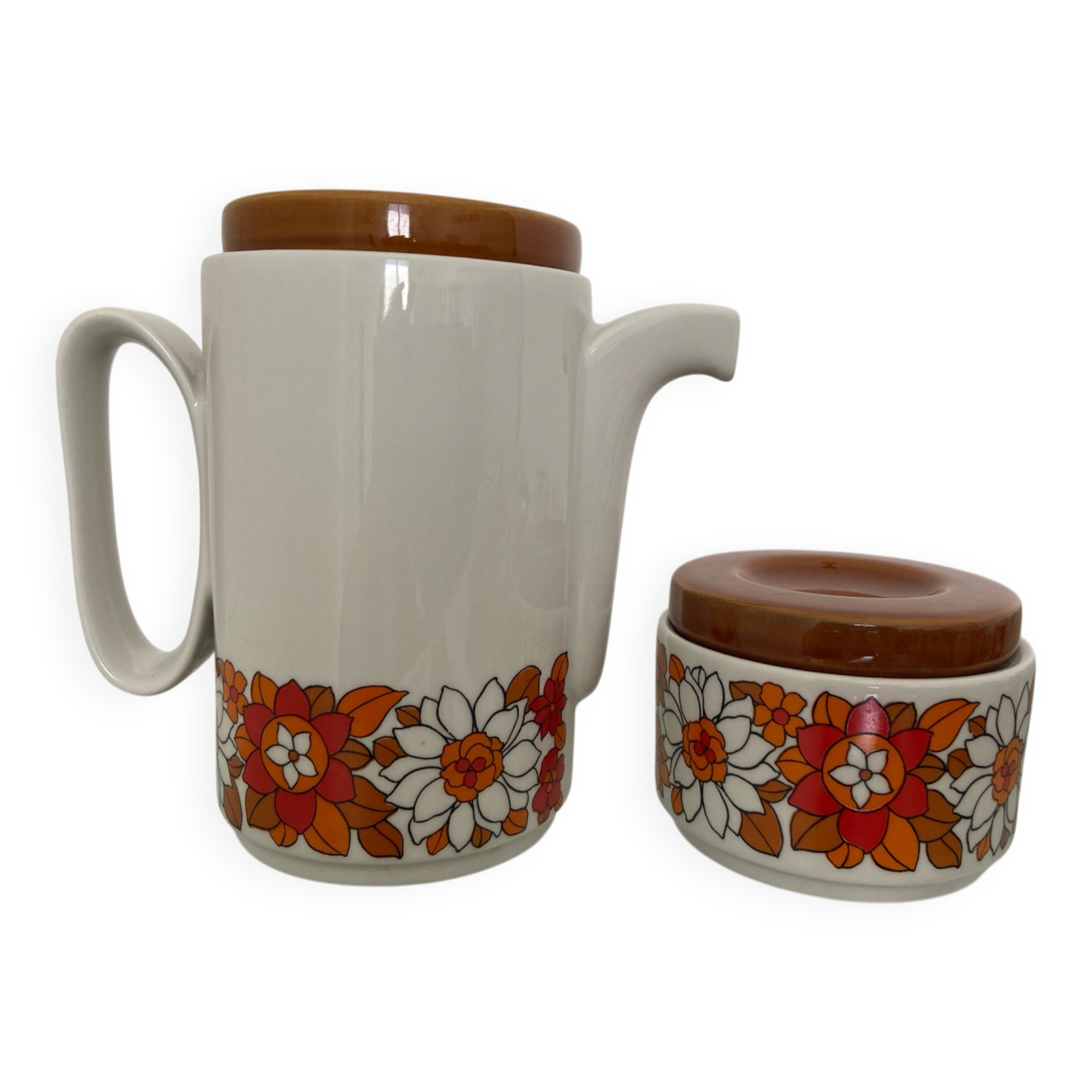 Vintage coffee set Tognana 6 cups coffee pot sugar bowl milk jug