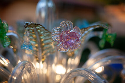 Murano glass chandelier circa 1980