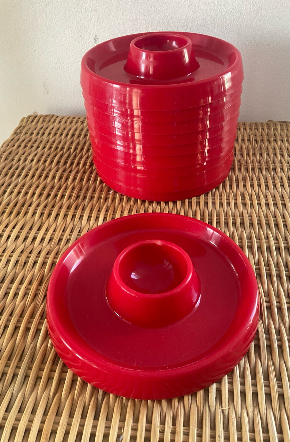 Set of 10 vintage egg cups Italy