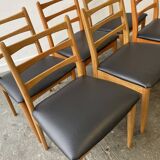 Set of 6 Mid-Century 1970’s dining chairs by Schreiber Furniture