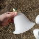 Set of 3 vintage glass hanging tulips