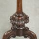 Round antique side table / wine table with rich carvings