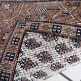 Vintage indian carpet seraband handmade 73cm x 140cm 1970s