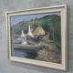 Erik Almgren, Swedish Modern Landscape, 1960s, Oil on Canvas, Framed