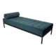 Mid-century velvet and metal daybed, The Netherlands, 1960's