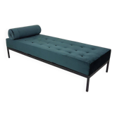 Mid-century velvet and metal daybed, The Netherlands, 1960's