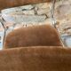 Set of 4 chairs chrome and suede 70s