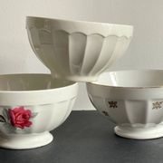BOWLS Ceramic Pink and Gold VINTAGE