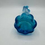 Blue glass vase, 1960s