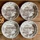 4 dessert plates N Fontabesso Italy