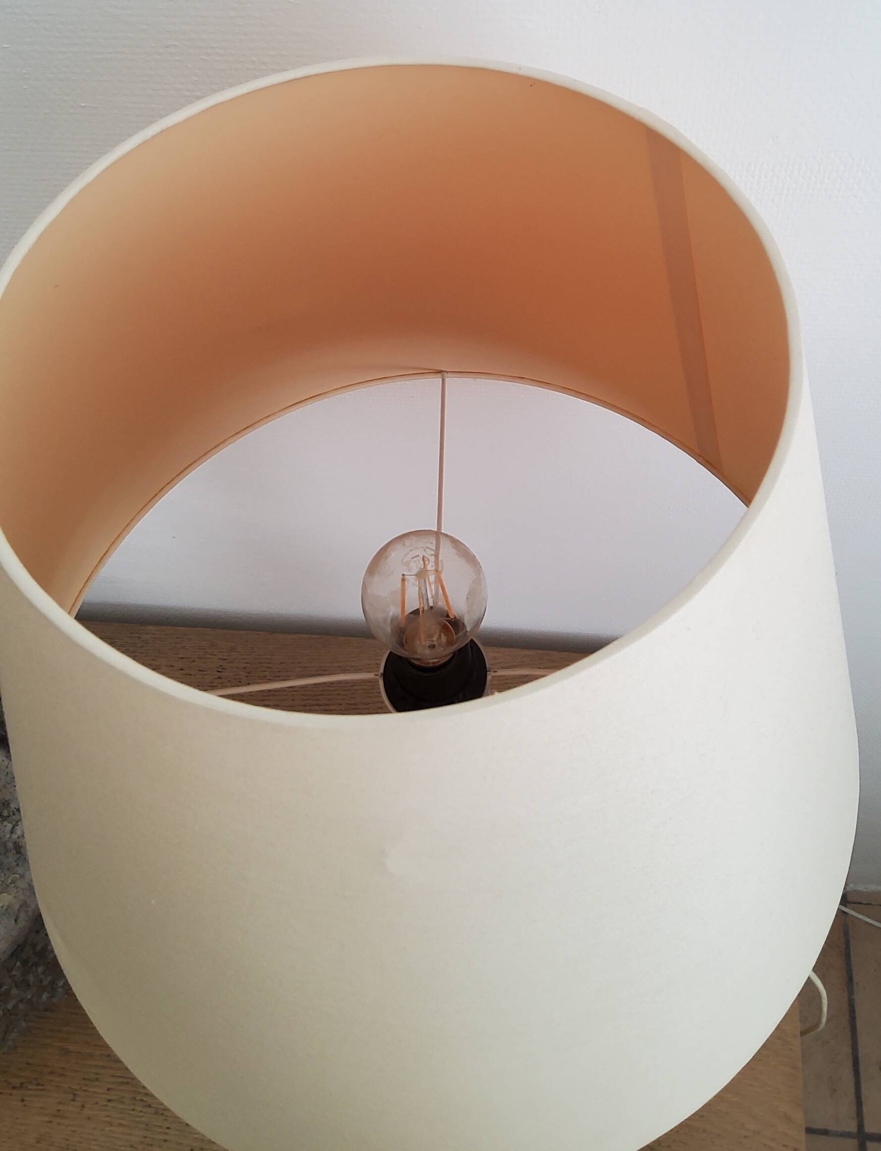 Lampe de table Scandinave en teck - 1960