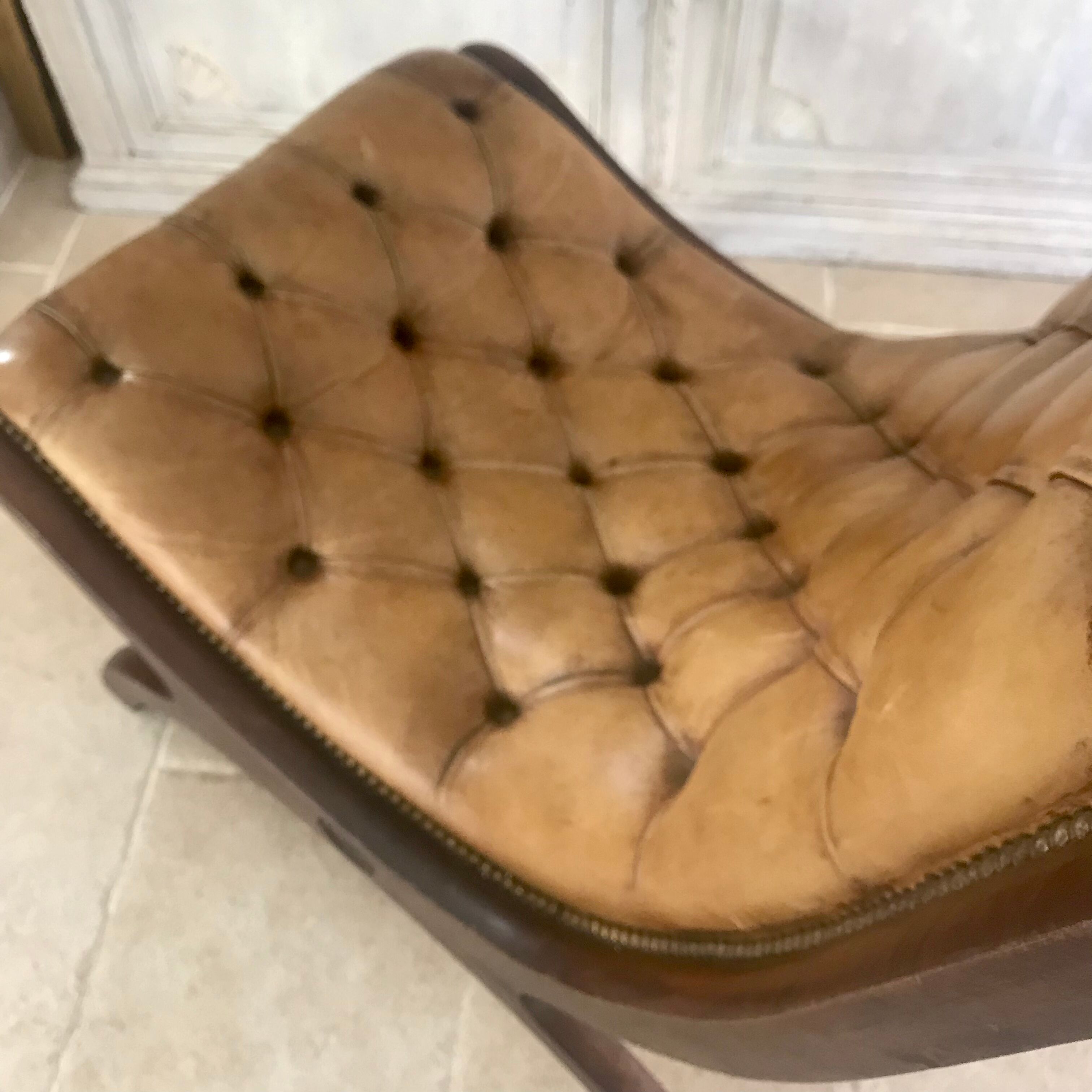 Chesterfield leather chair