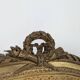 Louis XVI gilded wooden fire screen with tapestry