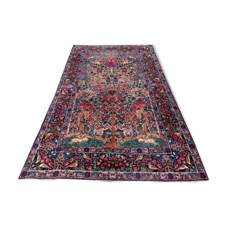 Tapis persan ancien, Kirman Laver, vers 1880