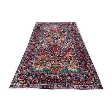 Ancient Persian carpet, Kirman Laver, circa 1880