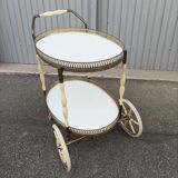 Vintage ivory and brass service